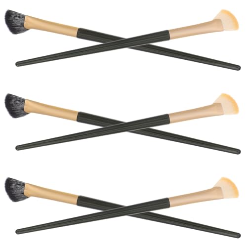 BEBEMOKO 6 Stück Teiliges Augen make up pinsel Schrägem Augenbrauen Eyeliner pinsel Präzise Konturierung Vielseitig für Anfänger und Profis Kompakt für Natürliche Augenbrauen und von BEBEMOKO