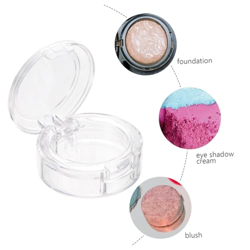 BEBEMOKO 8 Stück Teiliges Lidschatten aufbewahrungsset Organizer Transparent Langlebige Kosmetikbox für Puder Lipgloss Kompakte Makeup behälter für Zuhause und Unterwegs von BEBEMOKO