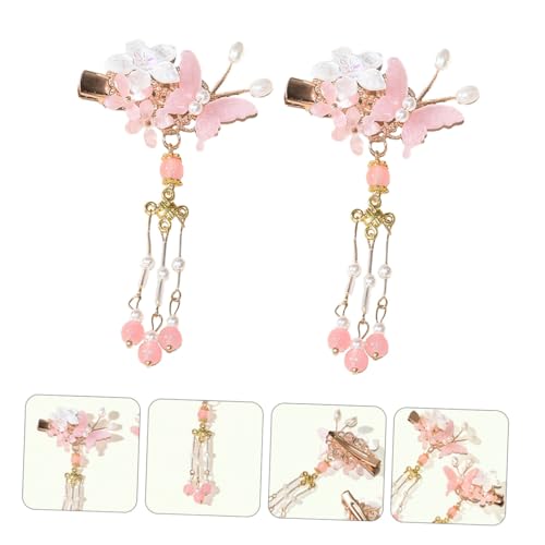 BEBEMOKO Chinesischer Haarschmuck Antiker Stil Legierter Side Clip mit Zartem Quasten design Elegantes Langlebiges Accessoire für Frauen Geeignet für Traditionelle und Moderne Frisuren von BEBEMOKO