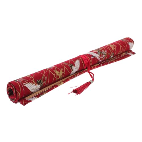 BEBEMOKO Häkelnadel Etui Aufrollbarer Organizer für Strickwerkzeuge Kompakte und Langlebige Aufbewahrungstasche für DIY Projekte und Unterwegs von BEBEMOKO