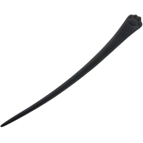BEBEMOKO Schwarzer Ebenholz Holz Haarnadel Katzenpfote Retro Haarschmuck Damen Haarklammer für Dutt Hochzeitsfeier Alltag Geschenk von BEBEMOKO