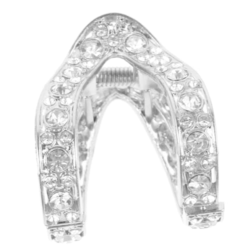 BEBEMOKO Wasserstrahl Strass Haarklammer für Dicken und Feinen Haaransatz Leichter Metall Klauenclip für Hohe Modischer Haarschmuck für Damen und Mädchen Vielseitig für Alltag und Festtage von BEBEMOKO
