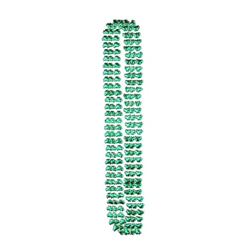 BEBIKR Halsketten für Frauen – 6 Stück St. Patricks Day Kleeblatt-Halskette, grüne Perlen, irischer Tag, Party-Dekoration, Kleeblatt-Strang, Schmuck, The circumference is 84cm, Kunststoff von BEBIKR