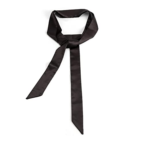 BEBIKR Halsketten für Frauen – elegante Schleife, Schal, lange Kette für Frauen, Hochzeit, Braut, Gothic, Schleife, verstellbarer Choker, täglicher Schmuck, 193cm, Seidenstoff von BEBIKR