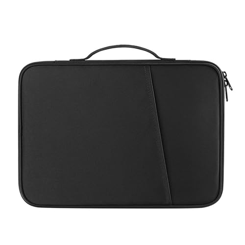 BEBIKR Unterarmtaschen für Damen, Notebook-Tasche, Business-Handtasche, 27,4–32,8 cm (10,9–12,9 Zoll), Laptop, Dokument, Computer-Tasche, Portfolio-Tragetasche für Teenager, Erwachsene, Schwarz von BEBIKR