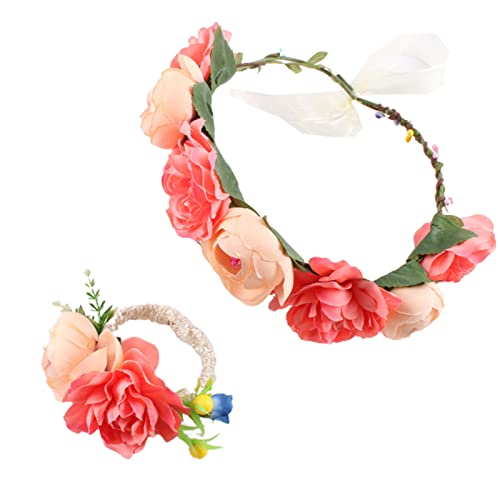 Haarband für Damen, Blumen-Haarband, Blumengirlande, Kopfschmuck, Braut, Blume, Stirnband, Bohemian-Blumenkrone, Hochzeit, Braut von BEBIKR
