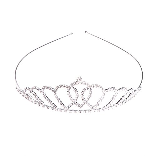 Haarband für Damen, Prinzessinnen-Haarband, Hochzeit, Brautzubehör, Schmuck, Stirnband, Reifen, Tiara von BEBIKR