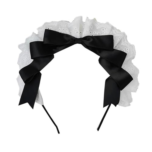 Haarband für Damen, Schleifen, Stirnband, Lolit, Kopfschmuck, Schleifen, Haarband, Fliege, Stirnband, Dienstmädchen, Kopfschmuck, Schleife, Stirnband von BEBIKR