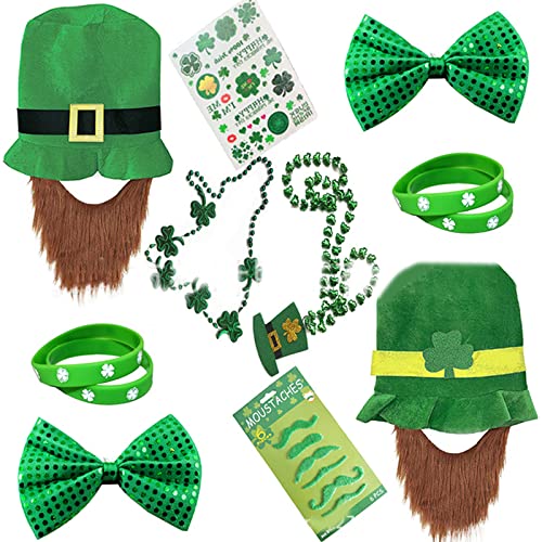Haarband für Damen, St. Patrick's Day, Dekoration, Irische Paraden, Kostüm, Schleife, Haar, Kleeblatt, Socken, Brille, Patrick-Party von BEBIKR