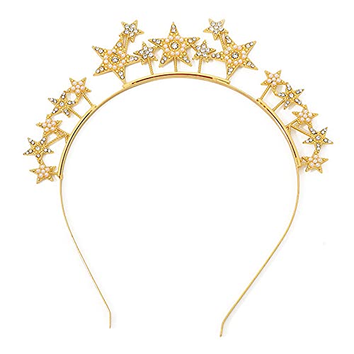 Haarband für Damen, glitzernde Kristalle, Haarreif für Festzug, Abschlussball, Braut, Hochzeit, Brautschmuck, Haarschmuck von BEBIKR