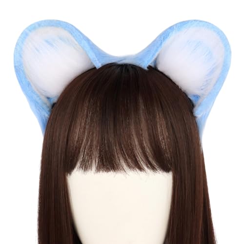 Handgemachte Ohr Stirnband Animes Haarband Maskeraden Kostüm Kopfschmuck Teens Mädchen Roleplay Dress Up Kopfbedeckung Ohr Stirnband von BEBIKR
