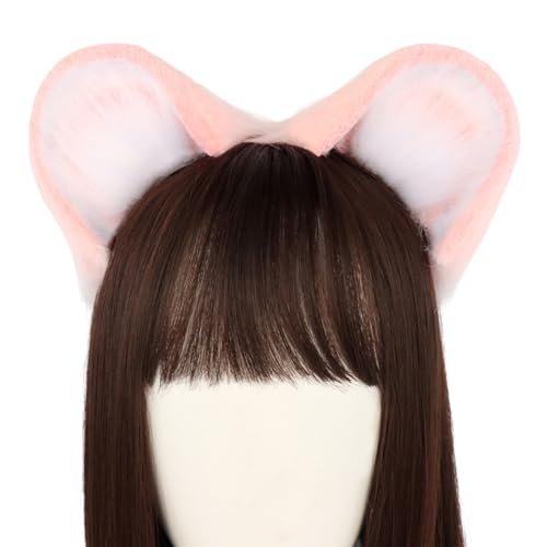 Handgemachte Ohr Stirnband Animes Haarband Maskeraden Kostüm Kopfschmuck Teens Mädchen Roleplay Dress Up Kopfbedeckung Ohr Stirnband von BEBIKR