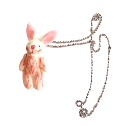 Plüschbär Ohrhaken Lovely Toy Fee Bär Ohrringe Kaninchen Halskette Stofftier Ohrringe Winter Weihnachten Ohrringe, Sonstige von BEBIKR