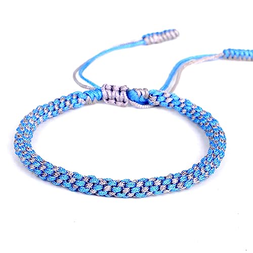 BECAT Glücks Partner Kettenarmband für Damen Mädchen, Handgefertigt Verstellbare Gute Reise Talisman Wunsch Sicherheit Wohlstand Guard Ihre Liebe Geschenk Freundschaft Armband von BECAT
