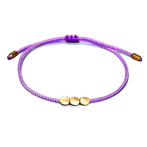 BECAT Viel Glück Perlenarmband für Damen mit Rotes String Geflochten Freundschaft Paar Armband, Gute Reise Talisman Wunsch Sicherheit Wohlstand Guard Ihre Liebe Geschenk für Frauen und Mädchen von BECAT