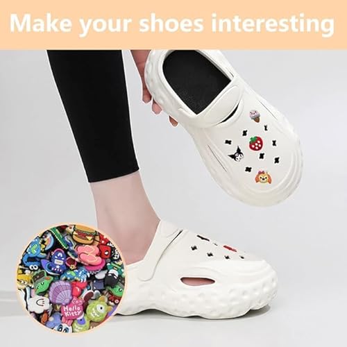 BECILES 25 PCS Schuhdekoration Schuh Anhänger, schuhanstecker dress it up knöpfe schuh charms Schuhmarke Gummi Kreativ und süß Zum Dekorieren von Schuhen Schulranzen von BECILES