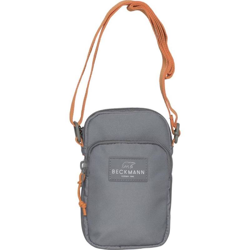 BECKMANN NORWAY - Beckmann Sport Crossbody Green Orange Umhängetasche grau von BECKMANN NORWAY
