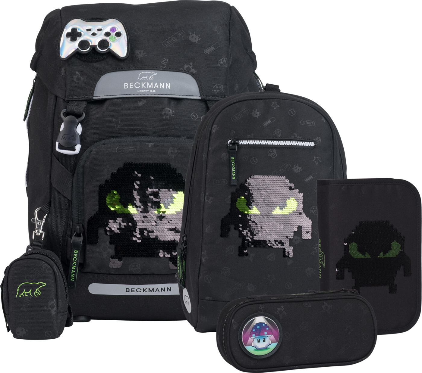 BECKMANN NORWAY - Classic 6-teiliges Set, Pixel Black von BECKMANN NORWAY