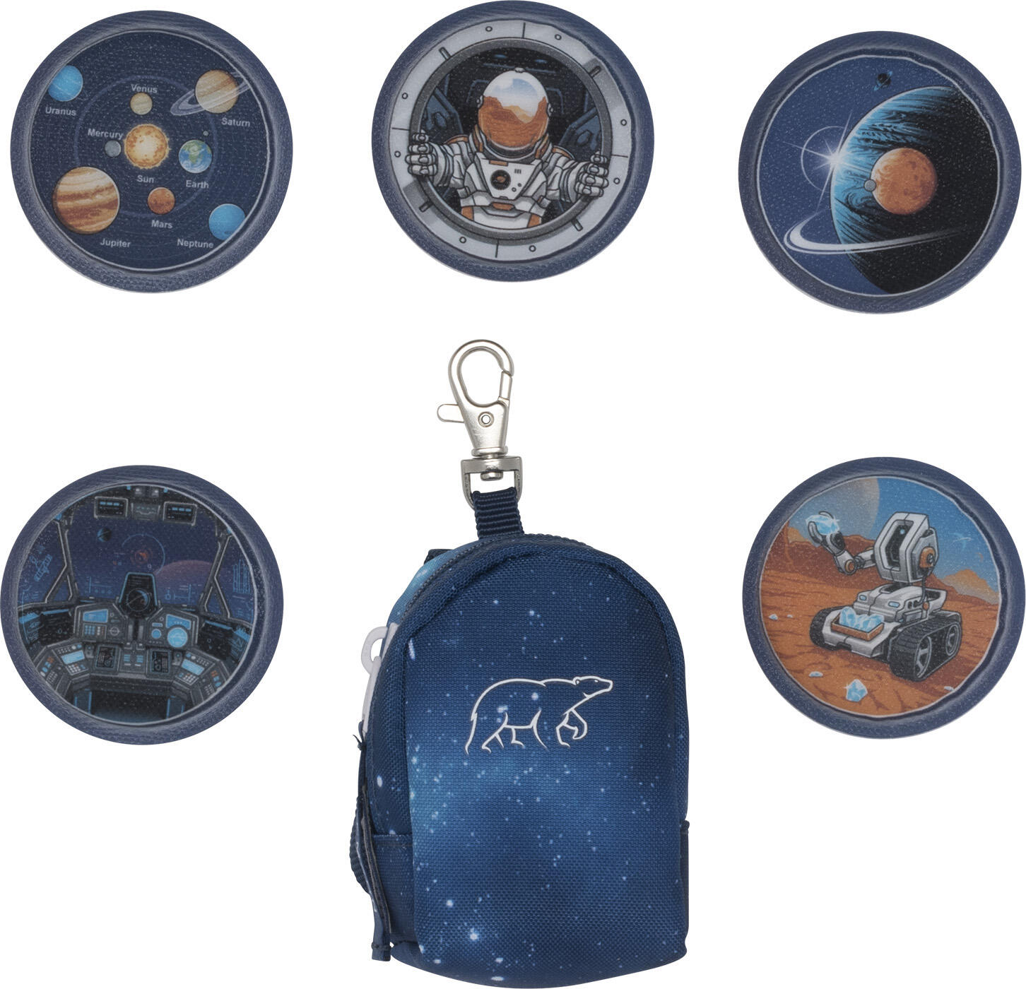 BECKMANN NORWAY - Mini Rucksack mit Buttons, Space Mission von BECKMANN NORWAY