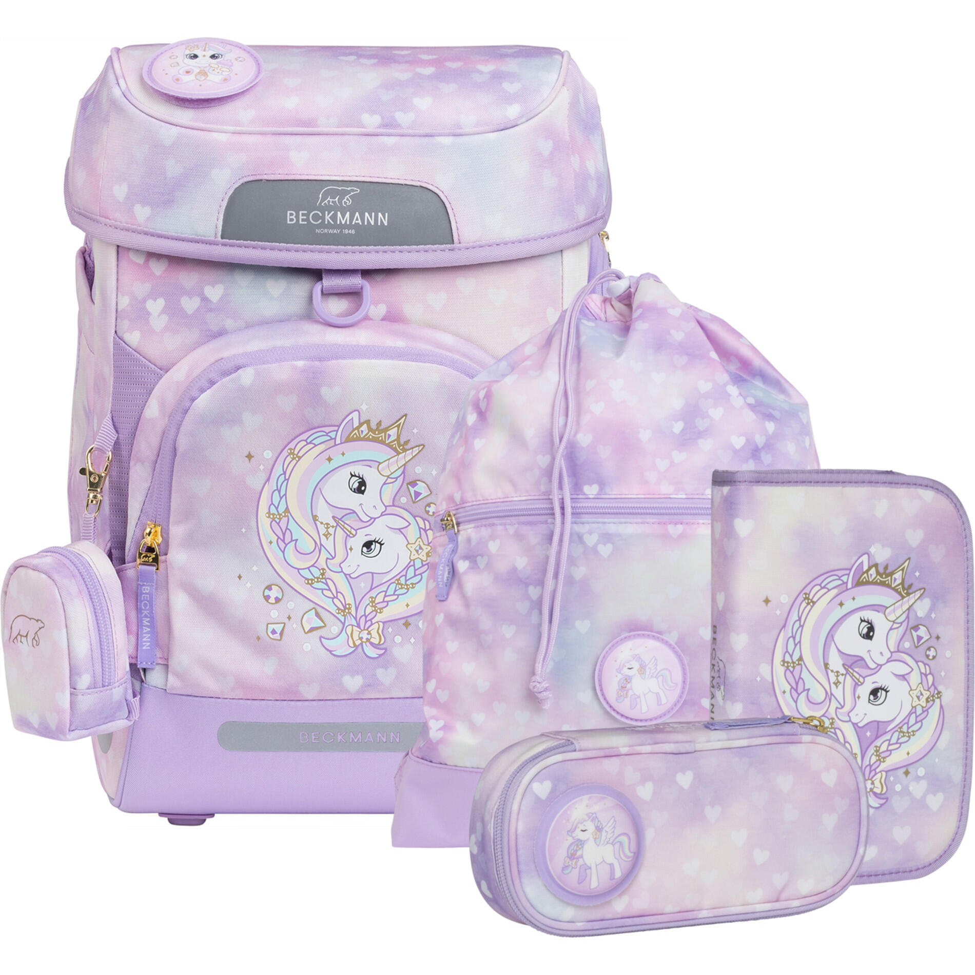 BECKMANN NORWAY - Plus Air 6-teiliges Set, Unicorn Princess Purple Purple von BECKMANN NORWAY