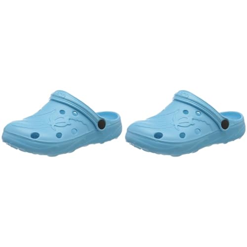 BECO Kinderclogs/Badeschuhe Schildi türkis 34 (Packung mit 2) von BECO