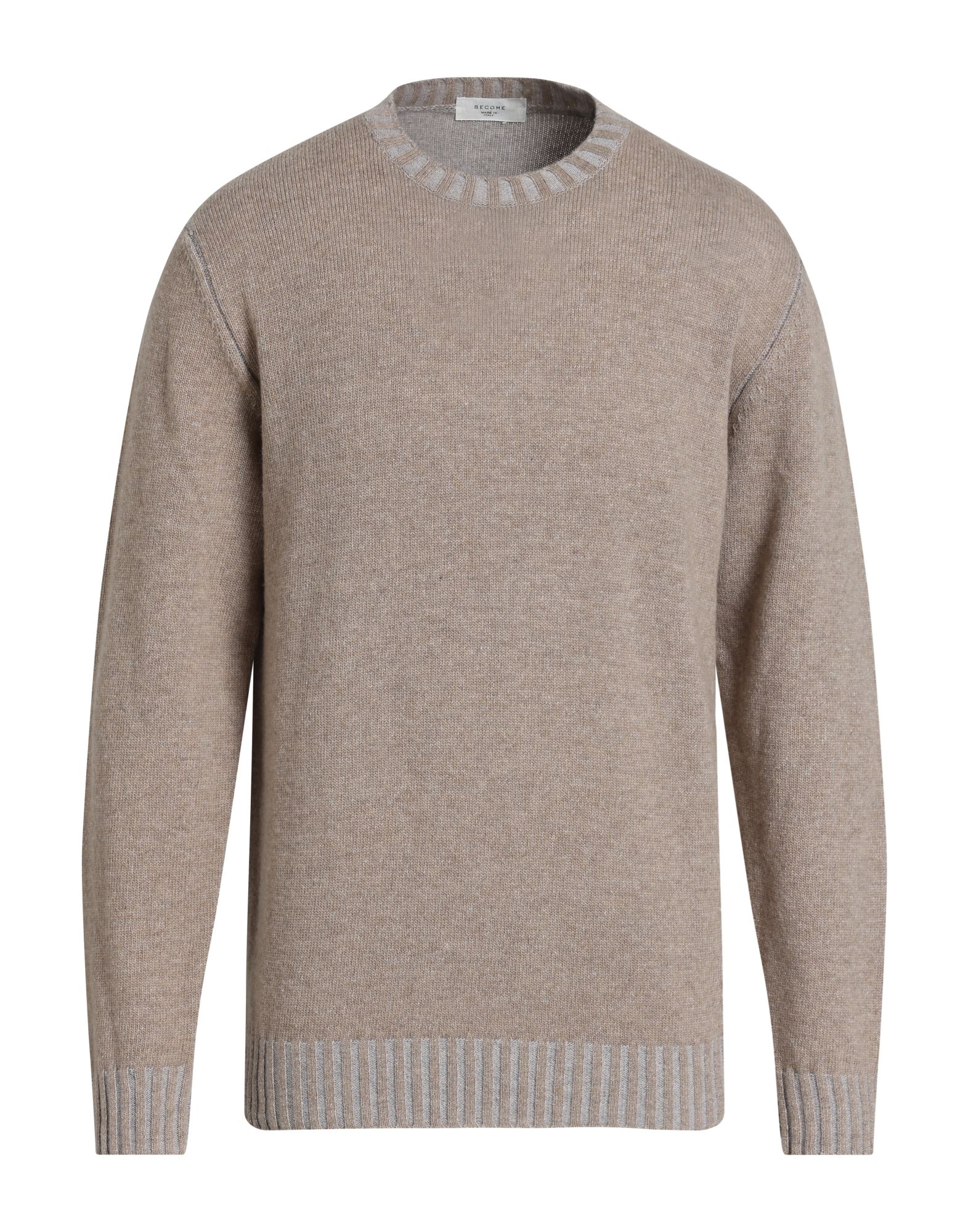 BECOME Pullover Herren Beige von BECOME