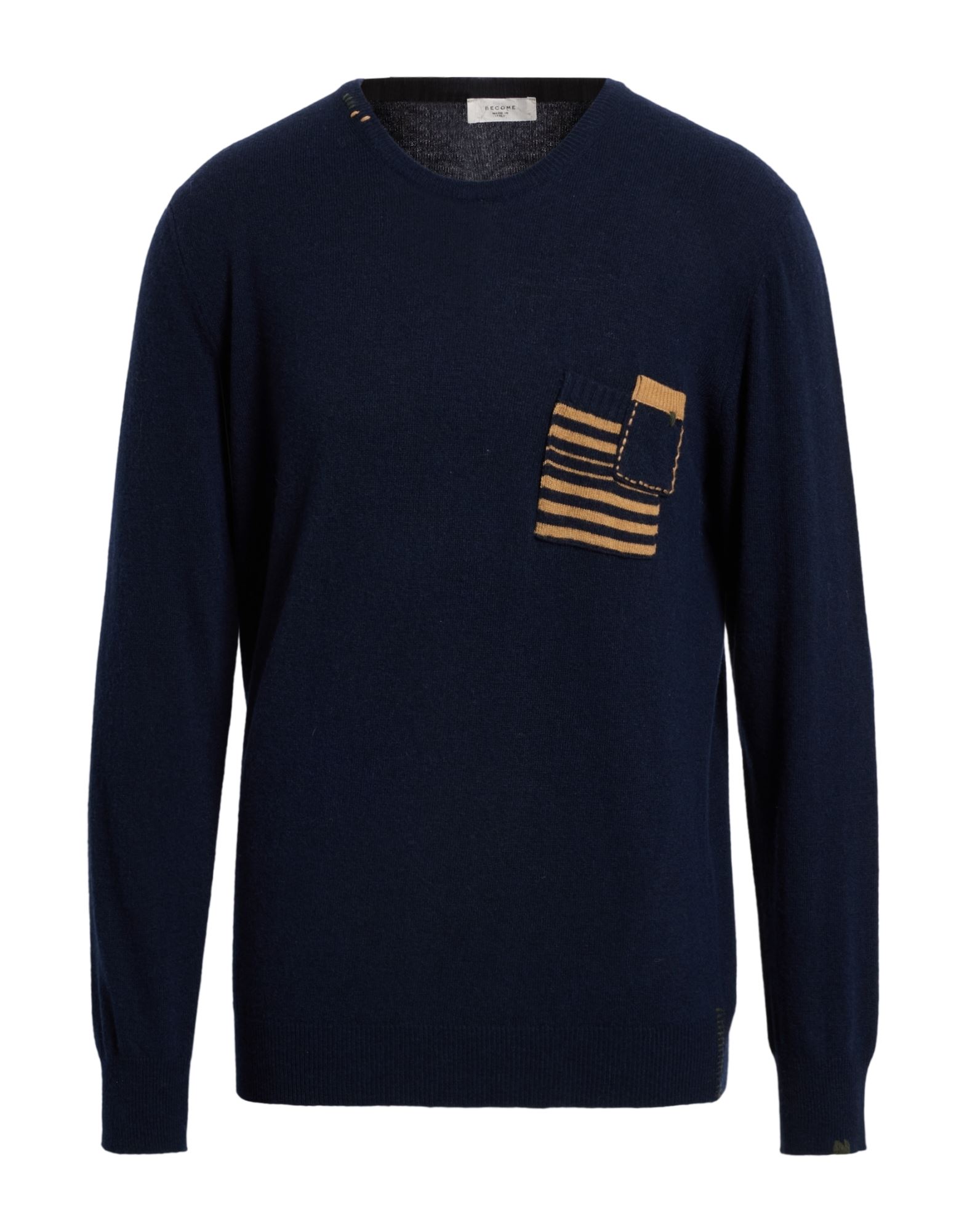 BECOME Pullover Herren Marineblau von BECOME