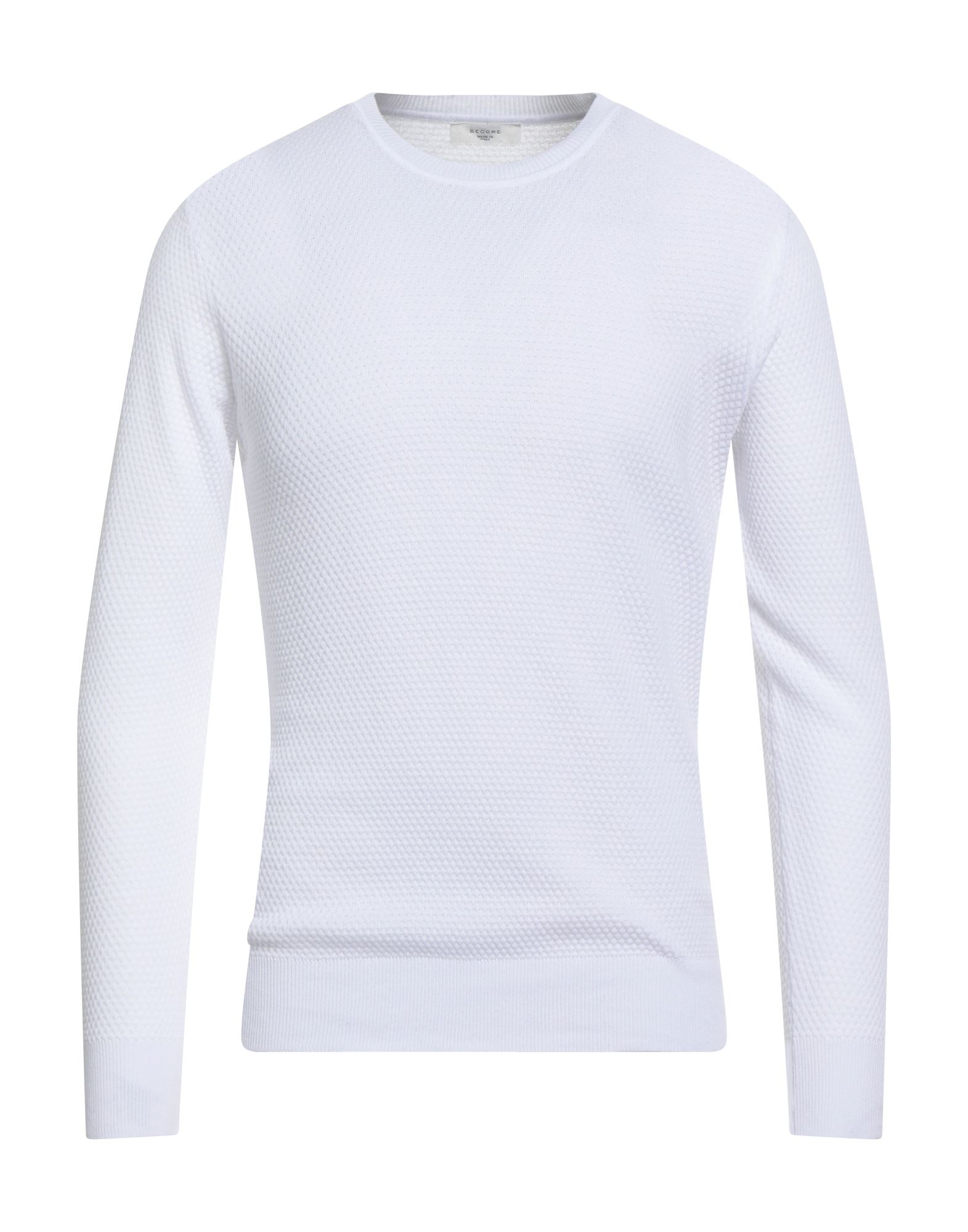 BECOME Pullover Herren Weiß von BECOME