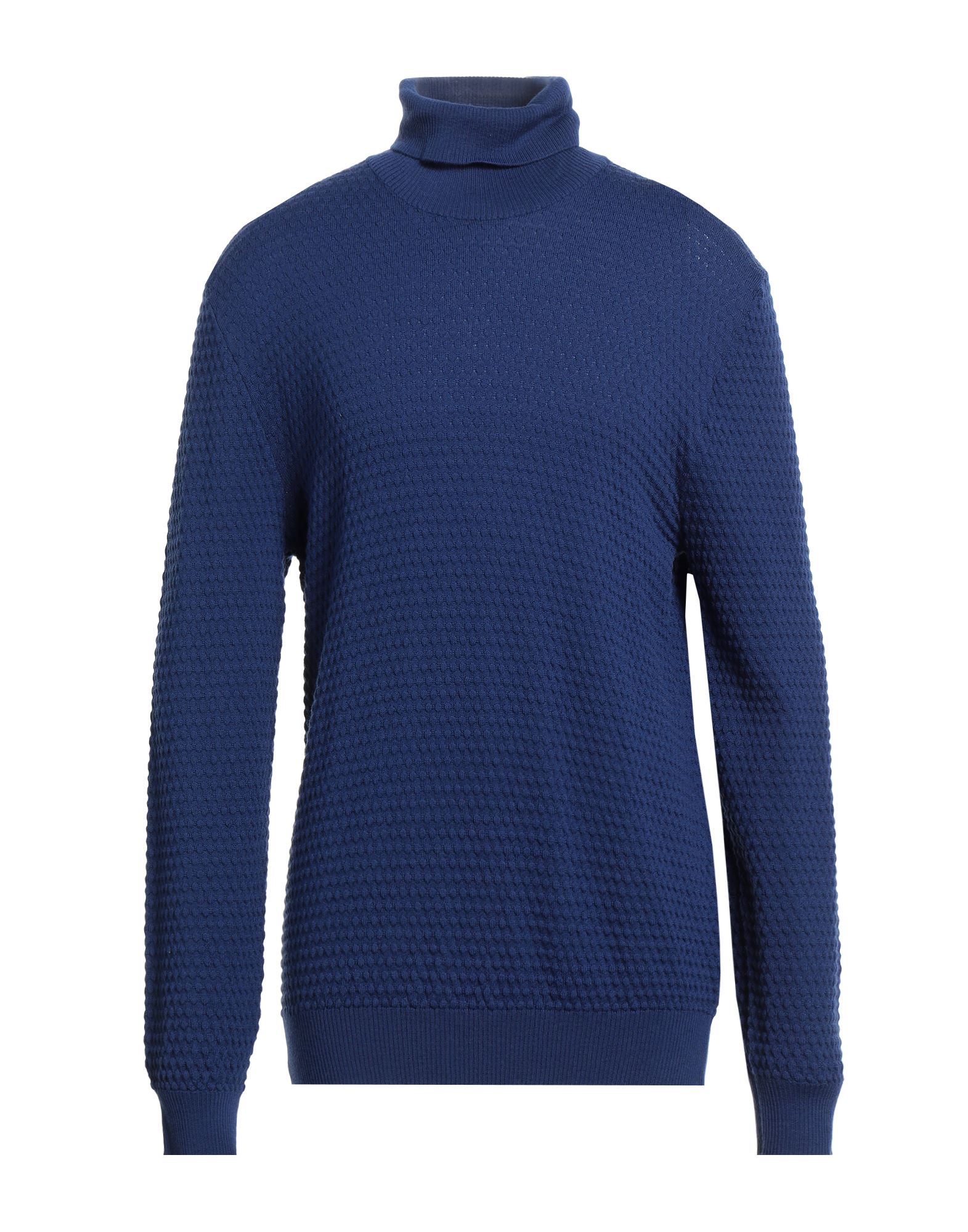 BECOME Rollkragenpullover Herren Blau von BECOME