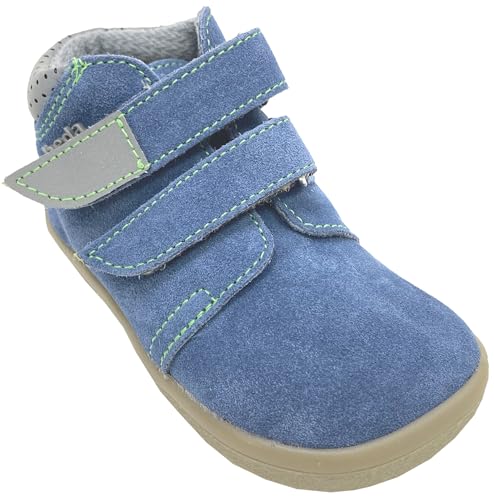 BEDA Barfußschuhe/Halbschuhe Mid Top + TEX Membran Farbwahl & Gr. Wahl V2 (Mateo/Jeansblau, EU Schuhgrößensystem, Kleinkind, Numerisch, M, 25) von BEDA