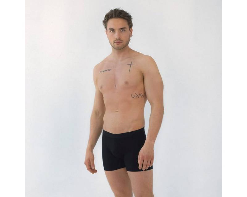 BEECH Loungewear Boxershorts Enge Boxershorts Pants Herren Männer Unterhosen aus Buchenholzfasern Modal, Komfortbund mit Logo, langes Hosenbein von BEECH Loungewear