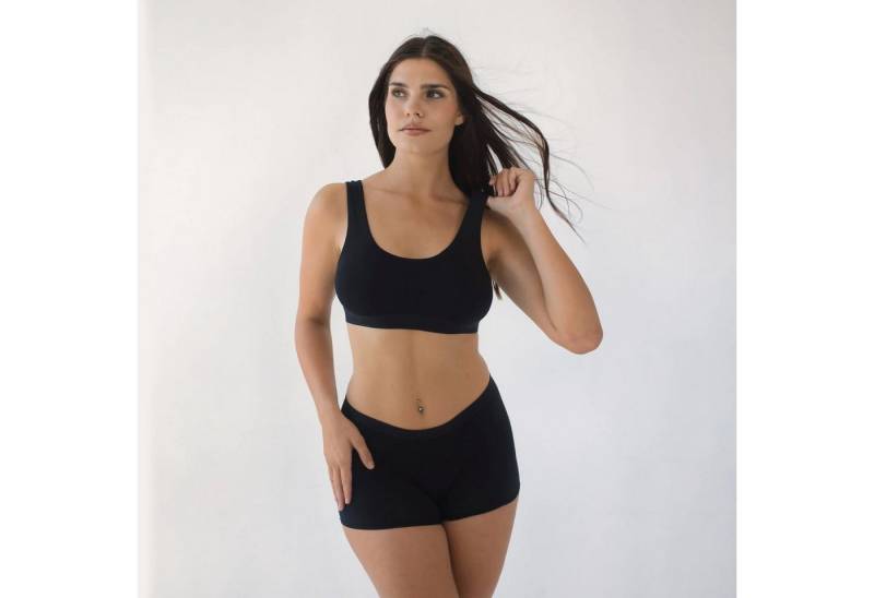 BEECH Loungewear Panty Boyshorts Damen Boxer Panty aus Buchenholzfasern Modal, Komfortbund mit Logo, weich und atmungsaktiv von BEECH Loungewear