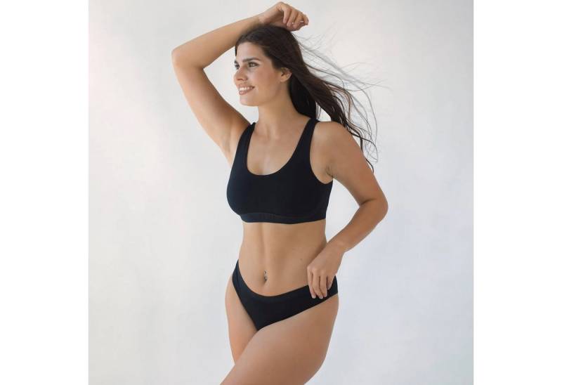 BEECH Loungewear Slip Damen Slip Schlüpfer Pants aus Buchenholzfasern (Packung, 3-St., 3er-Pack) Modal, Komfortbund mit Logo, weich und atmungsaktiv von BEECH Loungewear