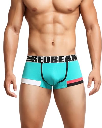 BEEMEN Low Rise Herren Boxerbriefs Baumwolle Unterwäsche Boxershorts Trunk Hipster Niedrige Taile Männer Unterhose von BEEMEN