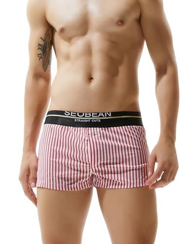 BEEMEN Herren Baumwolle Unterwäsche Low-Rise Männer Boxershorts Trunk Unterhose mit Eingriff von BEEMEN