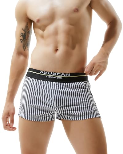 BEEMEN Herren Baumwolle Unterwäsche Low-Rise Männer Boxershorts Trunk Unterhose mit Eingriff von BEEMEN