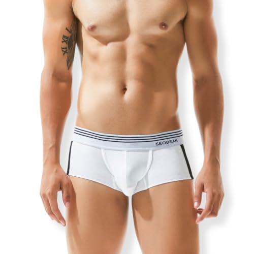BEEMEN Herren Boxershorts Low Rise Sexy Männer Unterwäsche Niedrige Tailie Trunk Baumwolle Unterhose BEEMEN Herren Boxershorts Low Rise Sexy Männer Unterwäsche Niedrige Tailie Trunk Baumwolle Unterhose von BEEMEN