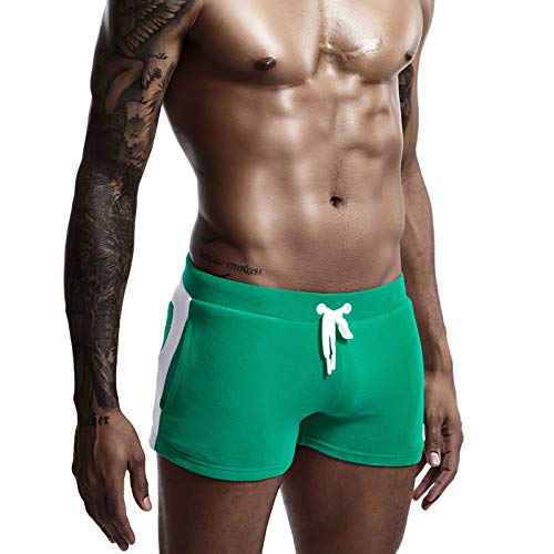 BEEMEN Herren Männer Fitness Sport Short Home Boxershorts (Grün, XL (Europe Size L)) von BEEMEN