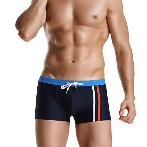 BEEMEN Herren Schwimmhose Badehose Swimwear Swimmboxer Badeshorts (Dunkelblau, XL (Europe Size L)) von BEEMEN