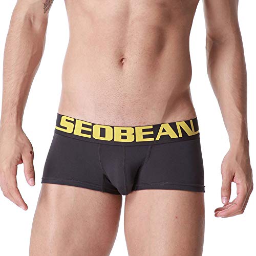 BEEMEN Herren Unterwäsche Low-Rise Boxer Trunk Unterhose (Braun, L (Europe Size M)) von BEEMEN