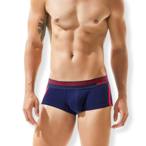 BEEMEN Herren Boxershorts Low Rise Sexy Männer Unterwäsche Niedrige Tailie Trunk Baumwolle Unterhose von BEEMEN