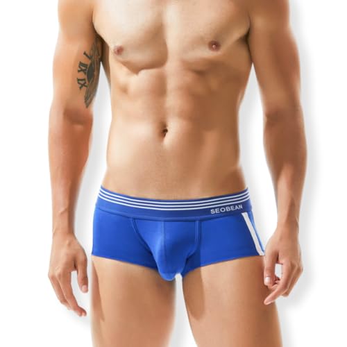 BEEMEN Herren Boxershorts Low Rise Sexy Männer Unterwäsche Niedrige Tailie Trunk Baumwolle Unterhose von BEEMEN