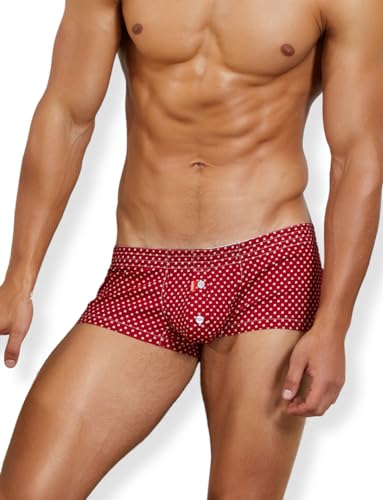 BEEMEN Herren Sexy Boxershorts Mit Eingriff aus 100% Baumwolle Trunks Männer Unterwäsche 1er Pack von BEEMEN