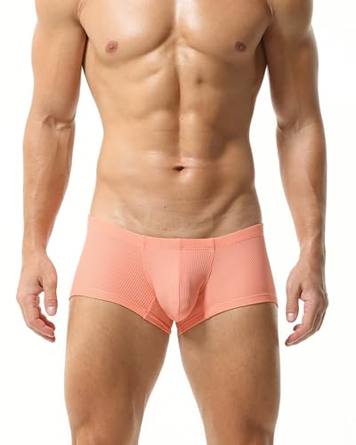 BEEMEN Low Rise Eisseide Herren Unterwäsche Männer Sexy Nylon Very Stretch Elasthische Boxershort Trunks Atmungsaktive Dünne Unterhose von BEEMEN