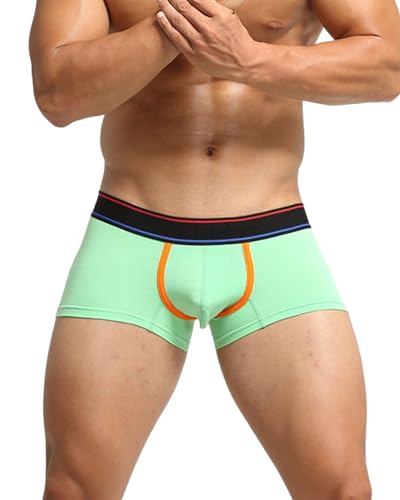BEEMEN Low Rise Herren Boxerbriefs Baumwolle Unterwäsche Boxershorts Trunk Hipster Niedrige Taile Männer Unterhose von BEEMEN