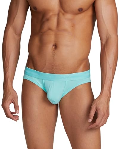 SEOBEAN Herren Slip Brief Low Rise Eisseide Mikrofaser Unterwäsche – Hellblau – Größe L – atmungsaktiv, ultraweich, kühlend von BEEMEN