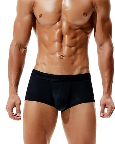 BEEMEN Low Rise Herren Eisseide Mikrofaser Unterwäsche Männer Slip Boxerbrief Trunk Brief aus atmungsaktiver Nylon Weiche Dünne Kühle Unterhose von BEEMEN