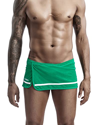 BEEMEN Low Rise Herren Sexy Handtuch Shorts Baumwolle Fleece Schürze Design Home Casual Frottee von BEEMEN