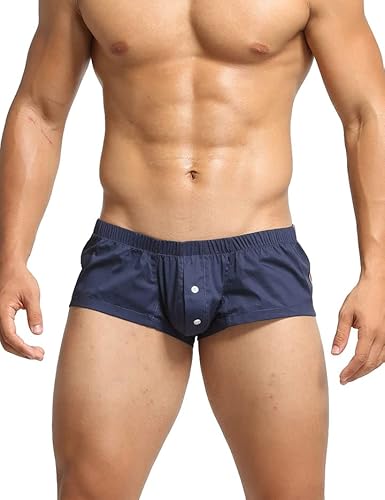BEEMEN Low Rise Non-Stretch Herren Unterwäsche Männer Boxershorts Mini Fit Trunks Boxerbriefs Unterhose Shorts, 1er-Pack M (Etikett L) von BEEMEN