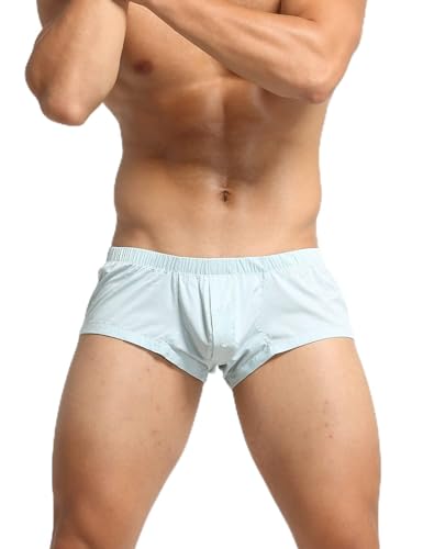 BEEMEN Low Rise Non-Stretch Herren Unterwäsche Männer Boxershorts Mini Fit Trunks Boxerbriefs Unterhose Shorts, 1er-Pack M (Etikett L) von BEEMEN
